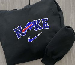 Nike NFL Buffalo Bills Emboidered Hoodie, Nike NFL Embroidered Sweatshirt, NFL Embroidered Football, Nike NK26A
