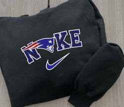 Nike NFL New England Patriots Emboidered Hoodie, Nike NFL Embroidered Sweatshirt, NFL Embroidered Football, Nike NK29A