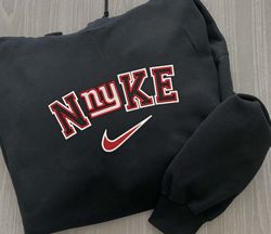 Nike NFL New York Giants Emboidered Hoodie, Nike NFL Embroidered Sweatshirt, NFL Embroidered Football, Nike NK30A