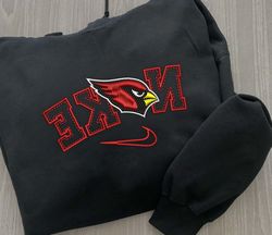 Nike NFL Arizona Cardinals Emboidered Hoodie, Nike NFL Embroidered Sweatshirt, NFL Embroidered Football, Shirt NK01B