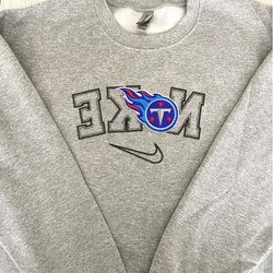 Nike NFL Tennessee Titans Emboidered Hoodie, Nike NFL Embroidered Sweatshirt, NFL Embroidered Football, Nike NK30B