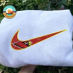 Nike NFL Arizona Cardinals Emboidered Hoodie, Nike NFL Embroidered Sweatshirt, NFL Embroidered Football, NK01C Shirt