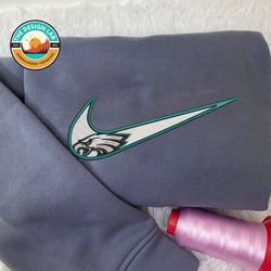Nike NFL Philadelphia Eagles Emboidered Hoodie, Nike NFL Embroidered Sweatshirt, NFL Embroidered Football, NK31C Shirt