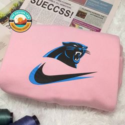 Nike NFL Carolina Panthers Embroidered Hoodie, Nike NFL Embroidered Sweatshirt, NFL Embroidered Football, Nike NK05E