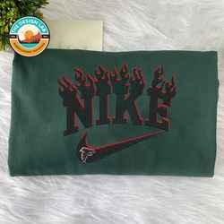 Nike NFL Atlanta Falcons Emboidered Hoodie, Nike NFL Embroidered Sweatshirt, NFL Embroidered Football, NK02D Shirt