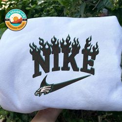 Nike NFL Philadelphia Eagles Embroidered Hoodie, Nike NFL Embroidered Sweatshirt, NFL Embroidered Football, Nike NK32D