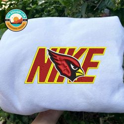 Nike NFL Arizona Cardinals Emboidered Hoodie, Nike NFL Embroidered Sweatshirt, NFL Embroidered Football, NK01F Shirt