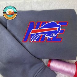 Nike NFL Buffalo Bills Embroidered Hoodie, Nike NFL Embroidered Sweatshirt, NFL Embroidered Football, NK04F Shirt