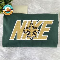 Nike NFL New Orleans Saints Embroidered Hoodie, Nike NFL Embroidered Sweatshirt, NFL Embroidered Football, NK14F Shirt