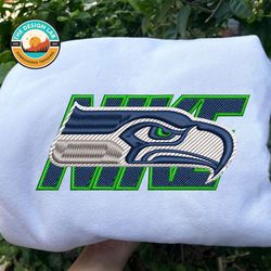Nike NFL Seattle Seahawks Embroidered Hoodie, Nike NFL Embroidered Sweatshirt, NFL Embroidered Football, NK25F Shirt