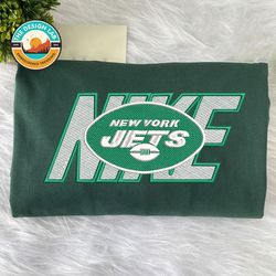 Nike NFL New York Jets Embroidered Hoodie, Nike NFL Embroidered Sweatshirt, NFL Embroidered Football, NK26F Shirt