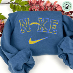 Nike NFL Los Angeles Chargers Emboidered Hoodie, Nike NFL Embroidered Sweatshirt, NFL Embroidered Football, Nike Shirt