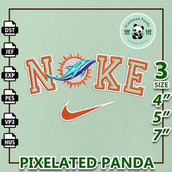 NFL Miami Dolphins, Nike NFL Embroidery Design, NFL Team Embroidery Design, Nike Embroidery Design, Instant Download