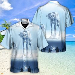 Disney Star Wars Hawaiian Shirt Summer Beach Starwars Darth Vader Han Solo Aloha Button Up Shirt