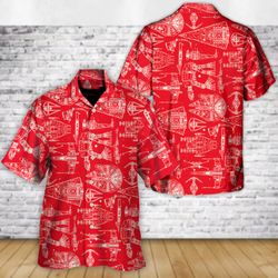 Disney Star Wars Hawaiian Shirt Summer Beach Starwars Space Ships Starwars Red Aloha Button Up Shirt
