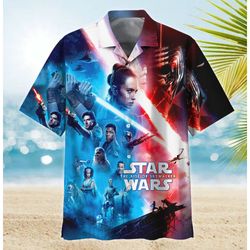 Disney Star Wars Hawaiian Shirt Summer Beach Starwars The Rise Of Skywalker Aloha Button Up Shirt