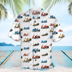 Amazing Lawn Mower Hawaiian Shirt Summer Button Up 1
