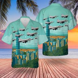 Argentine Air Force Mirage Iiiea Hawaiian Shirt Short