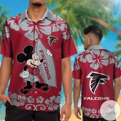 Atlanta Falcons & Mickey Mouse Hawaiian Shirt