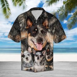 Australian Cattle Dog Great Hawaiian Shirt Summer Button Up