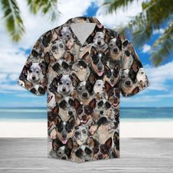 Australian Cattle Dog Hawaiian Shirt Summer Button Up