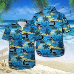 Australian Shepherd Hawaiian Shirt Summer Button Up