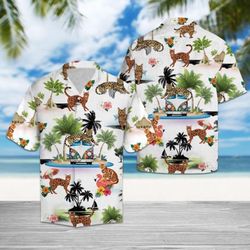 Bengal Vacation Hawaiian Shirt Summer Button Up