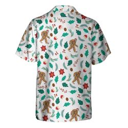 Bigfoot Sasquatch Pattern Christmas Hawaiian Shirt