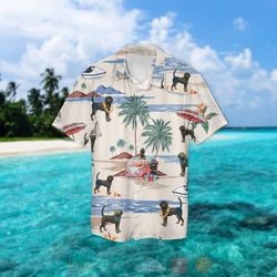 Black And Tan Coonhound Summer Beach Hawaiian Shirt