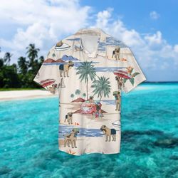 Border Terrier Beach Hawaiian Shirt