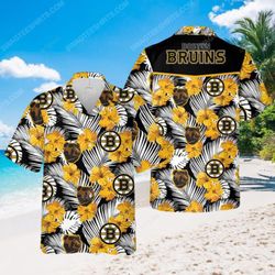 Boston Bruins National Hockey League Tropical Hawaiian Shirt