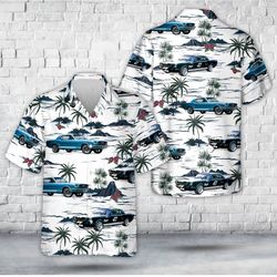 1965 Ford Mustang Notchback 3D Printed Aloha Hawaiian Shirt, Summer Beach Aloha Shirt, Hawaii Beach Shirt, Family Gift