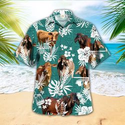 Brahman Cow Trendy Tropical Shirt, Cow Shirts, Cow Lovers, Shirt For Men, Gift For Him, Funny Trendy Shirt