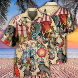 Circus Warning Its A Circus Here Today With Funny Style Tropical Shirt, Trendy Tropical Shirt For All
