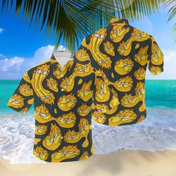 Garfield Character Vacation Tropical Print Shirt, Tropical Shirt For Man Woman, Custom Unisex shirt