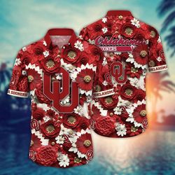 NCAA Oklahoma Sooners Tropical Shirt, Trendy Aloha For Big Fan