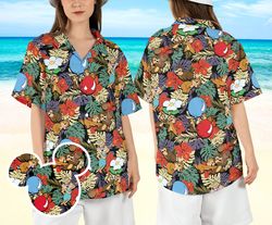Chip and Dale Tropical Tropical Shirt, Double Trouble Beach Summer Shirt, Disneyland Chipmunks Aloha Shirt