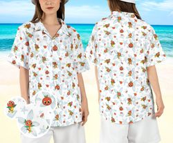 Epcot Orange Bird Tropical Shirt, Epcot Festival Summer Shirt, Flower and Garden Epcot Aloha Shirt, Orange Bird Magic