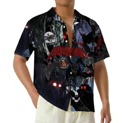Mothman Summer Shirt Harbinger Of Doom Funny Cryptid Gift, Mothman Monster Tropical Shirt, Mythical Creature Shirt