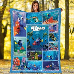 Finding Nemo Blanket  Finding Nemo Fleece Blanket  Nemo Dory Birthday Gifts Nemo Birthday Gifts Fleece Blanket
