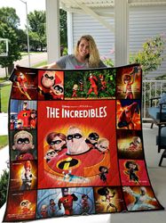 The Incredibles Fleece Blanket  Mr Incredible Elastigirl Fleece Blanket  Magic Kingdom Throw Blanket Couch Sofa 1