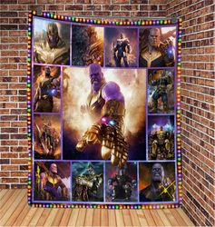 Thanos Marvel Guardians Of The Galaxy Villians Marvel Quilt Blanket