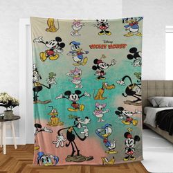 Funny Mickey Mouse Sherpa Fleece Quilt Blanket BL1820 - Wisdom Teez.jpg