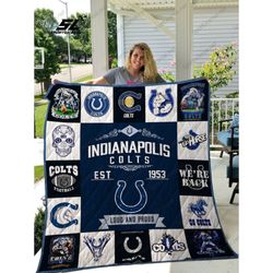 Indianapolis Colts Sherpa Fleece Quilt Blanket BL0761 - Wisdom Teez.jpg
