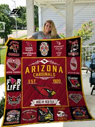 Arizona Cardinals Sherpa Fleece Quilt Blanket BL0189 - Wisdom Teez.png