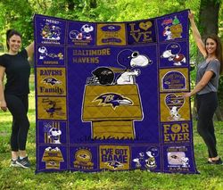 Baltimore Ravens Sherpa Fleece Quilt Blanket BL0202