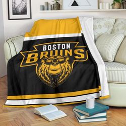 Boston Bruins Sherpa Fleece Quilt Blanket BL0033