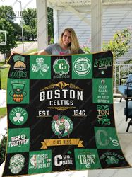 Boston Celtics Sherpa Fleece Quilt Blanket BL0044