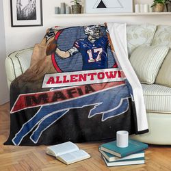 Buffalo Bills American Football Team Sherpa Fleece Quilt Blanket BL3223