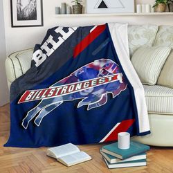 Buffalo Bills American Football Team Sherpa Fleece Quilt Blanket BL3237